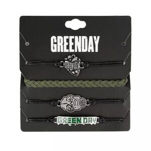 ISO Green Day American Idiot Cord Bracelet Set Hot Topic